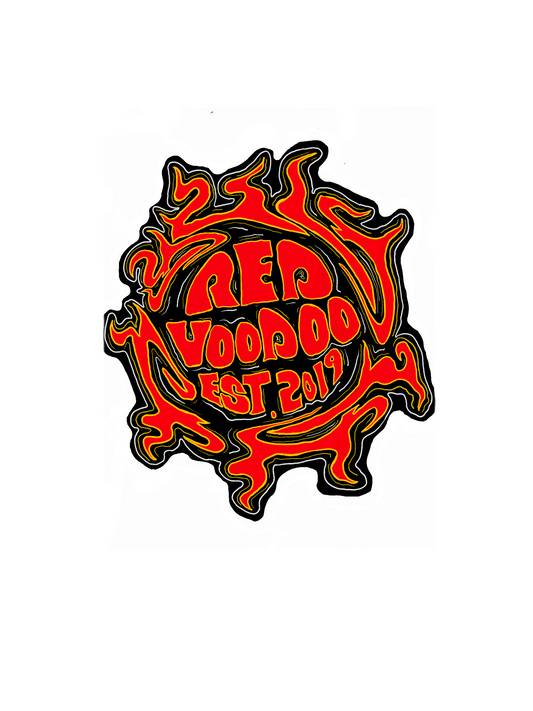 Red Voodoo “Surf” Sticker